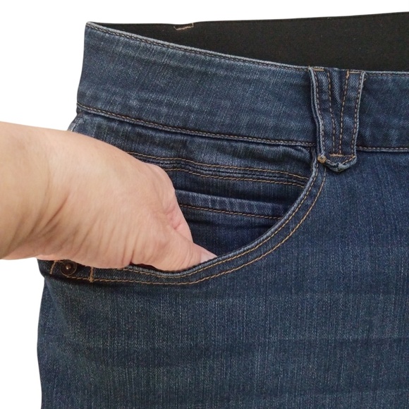 Democracy Women’s Ab Solution‎ Stretch Tapered Leg Jeans Size 24W - Picture 4 of 8